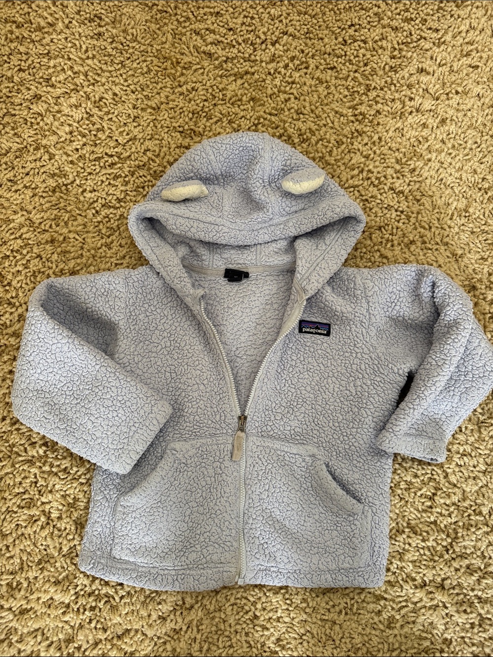 Patagonia furry friends purple jacket 3t